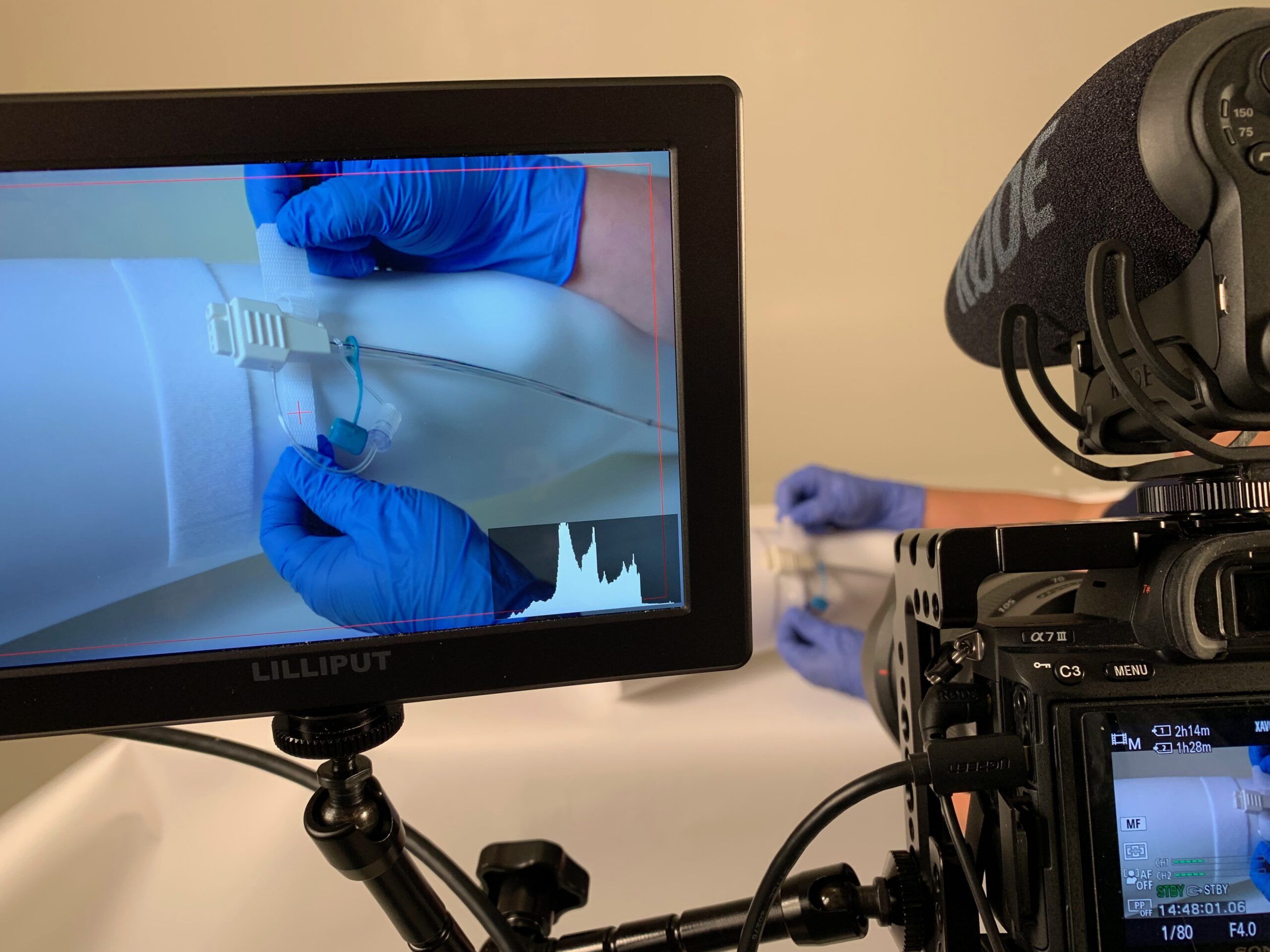 BTS of videographer providing video Production Service for product demonstration video