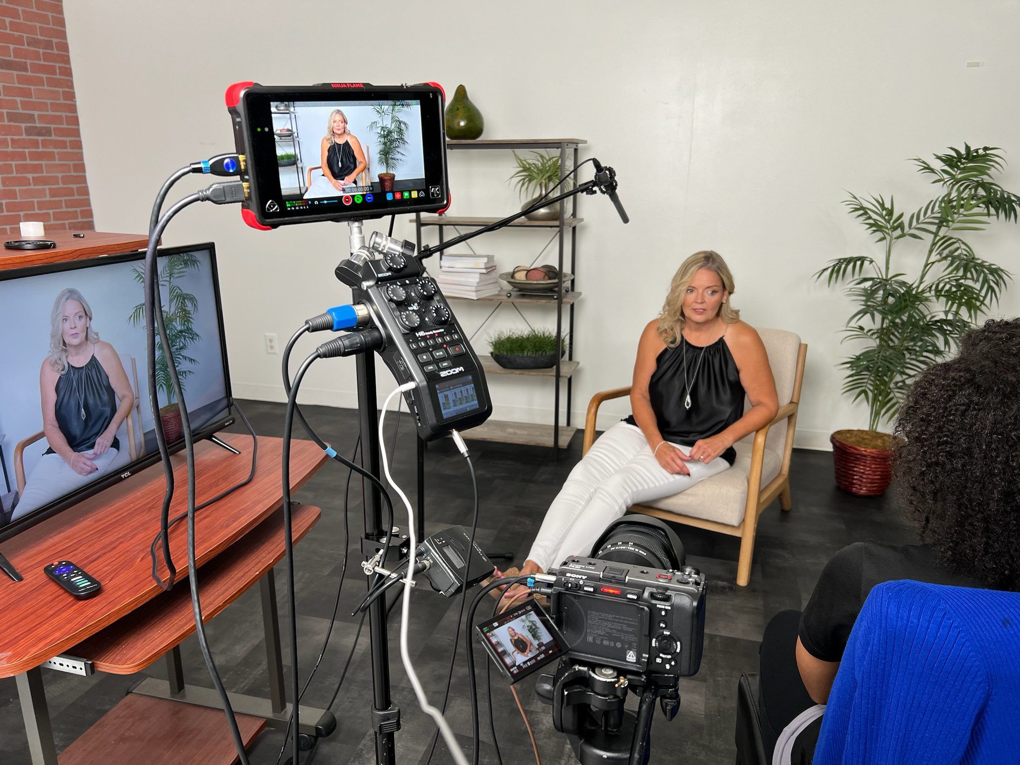 Sony FX cinema camera recording multicamera video production Columbus Ohio